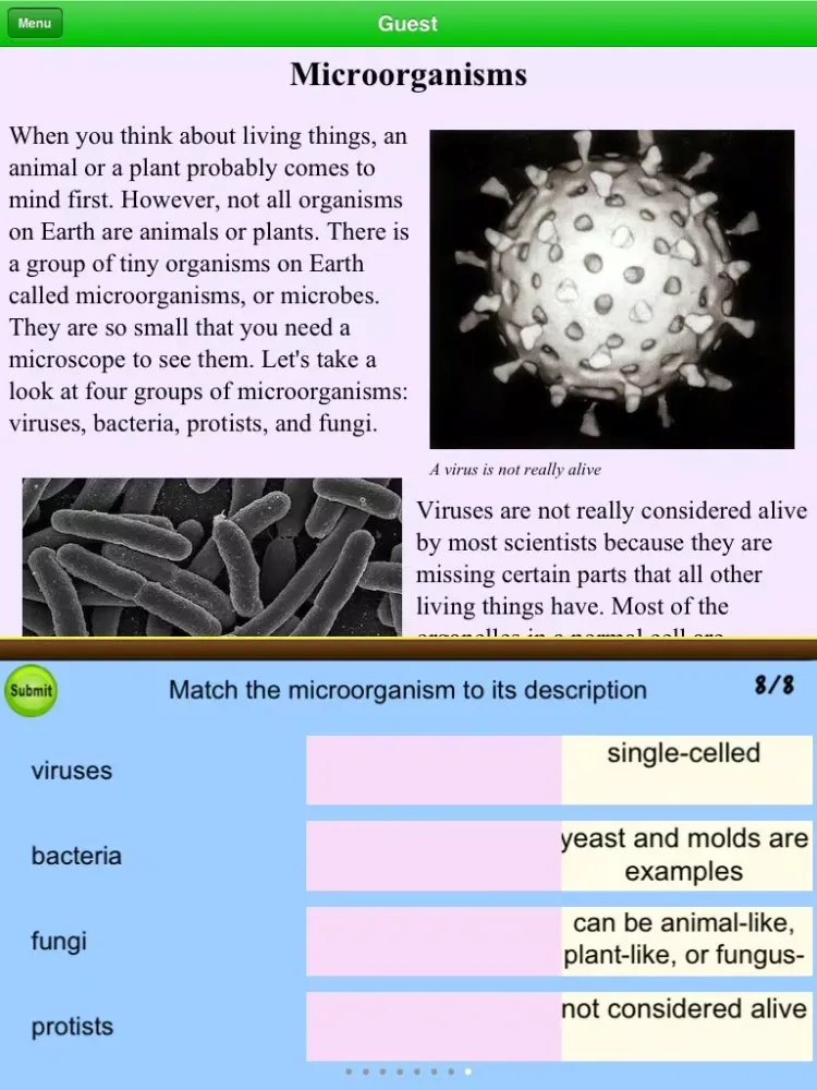 3rd Grade 4th Grade Life Science Reading Comprehension Free iPad  Screenshots