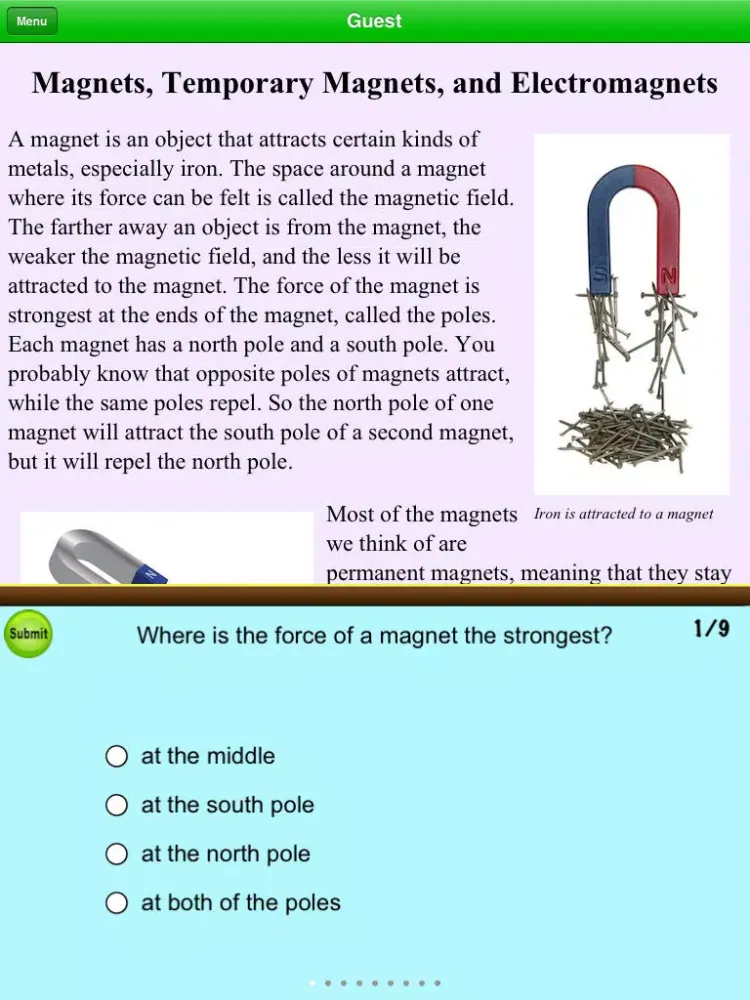 5th Grade Science Reading Comprehension Free iPad  スクリーンショット