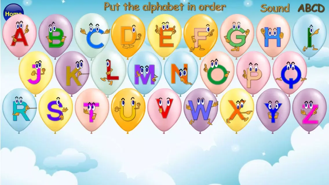 Captures d'écran de ABC Alphabet Phonics Order