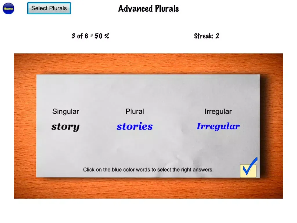 Irregular Plurals Free - English Language Art Grammar App iPad  Screenshots