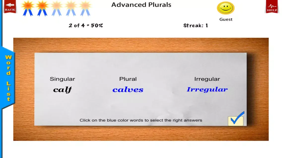 Irregular Plurals Free - English Language Art Grammar App Screenshots