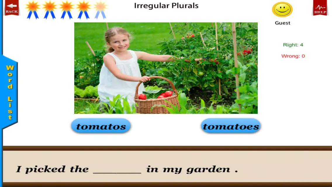 Irregular Plurals Free - English Language Art Grammar App Screenshots