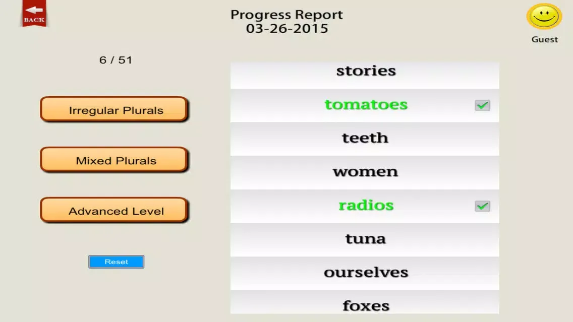 Irregular Plurals Free - English Language Art Grammar App Screenshots