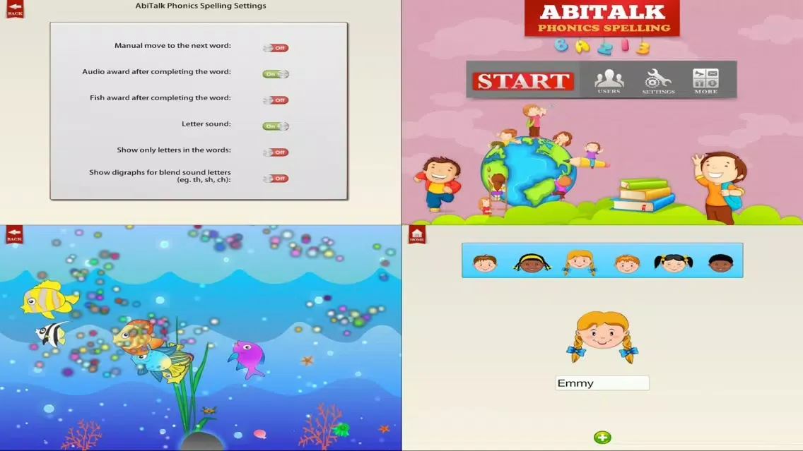 ABC Phonics Spelling - short vowels, consonants, beginning sound, ending sound, digraphs应用截图