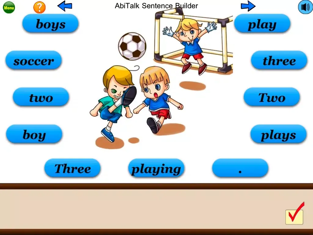 Sentence Builder Free - for kindergarten, first grade, second grade iPad 应用截图