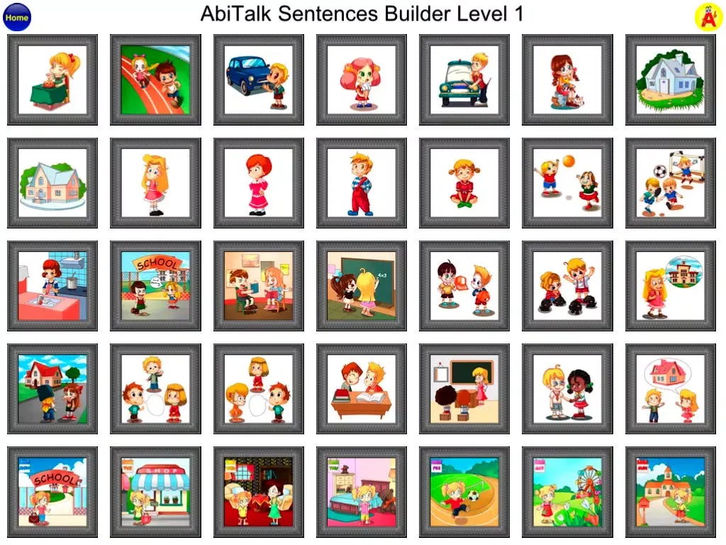 Sentence Builder Free - for kindergarten, first grade, second grade iPad 应用截图