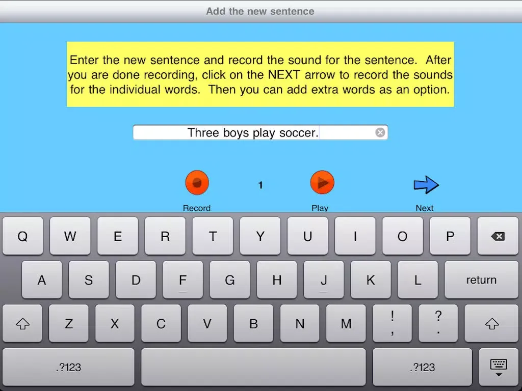 Sentence Builder Free - for kindergarten, first grade, second grade iPad 应用截图