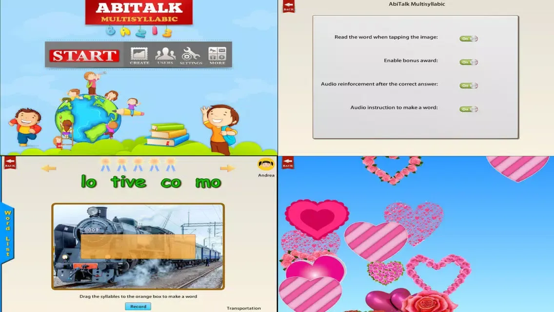 صور Multisyllabic with words, phrases and sentences for speech therapy and special need education free