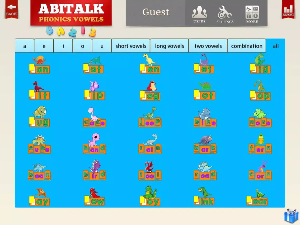 Tangkapan skrin Phonics Vowels - Short Vowels, Long Vowels, Two Vowels iPad 