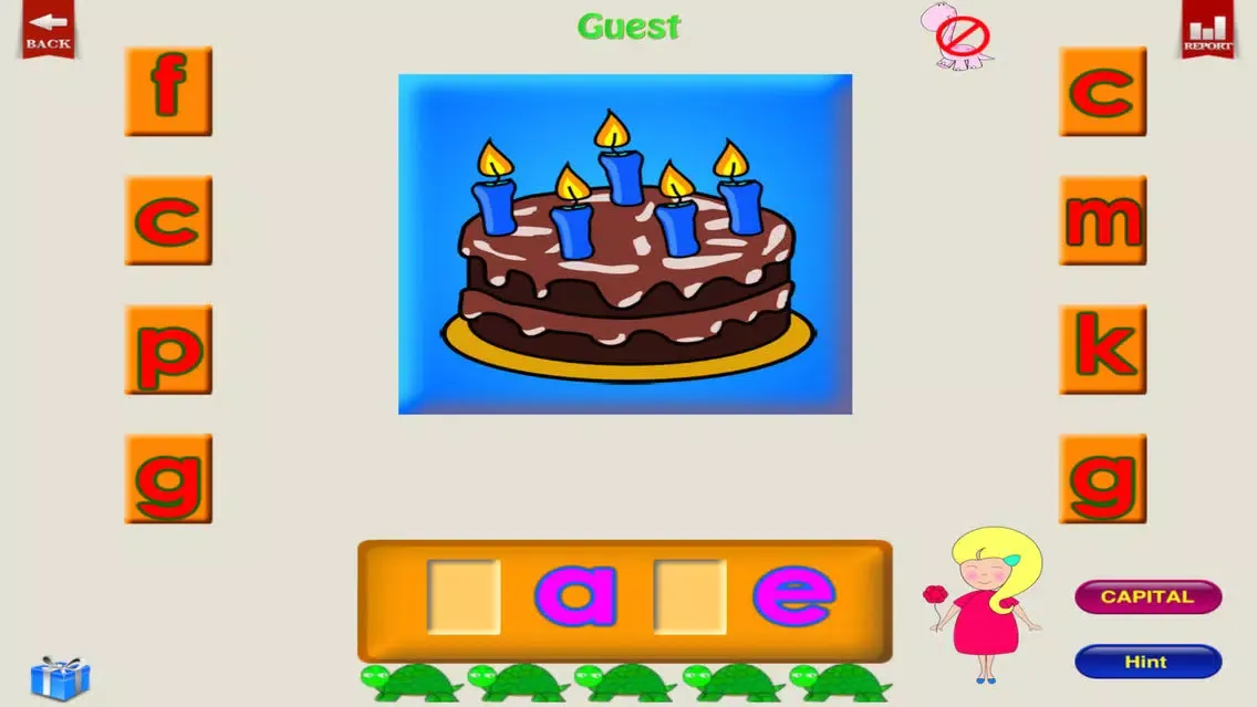 Tangkapan skrin Phonics Vowels - Short Vowels, Long Vowels, Two Vowels