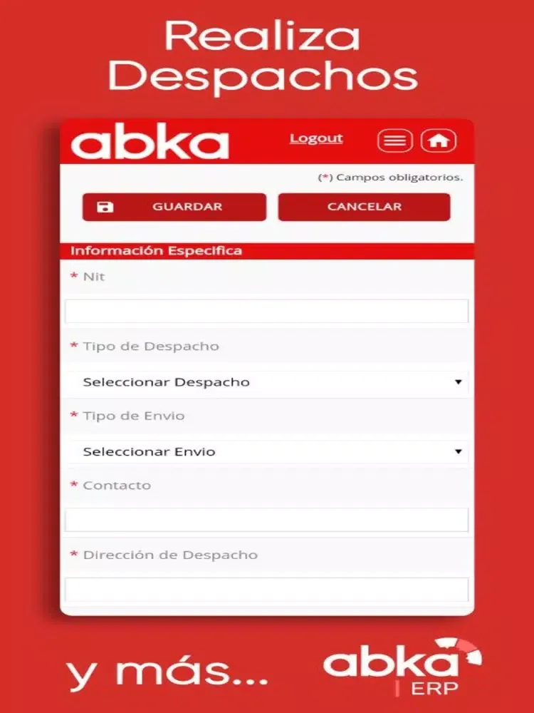 abka erp iPad  스크린샷