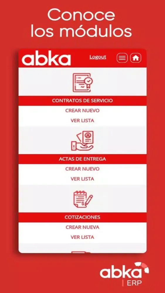 abka erp 스크린샷