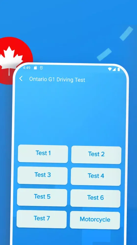 Ontario G1 Driving Test Screenshots