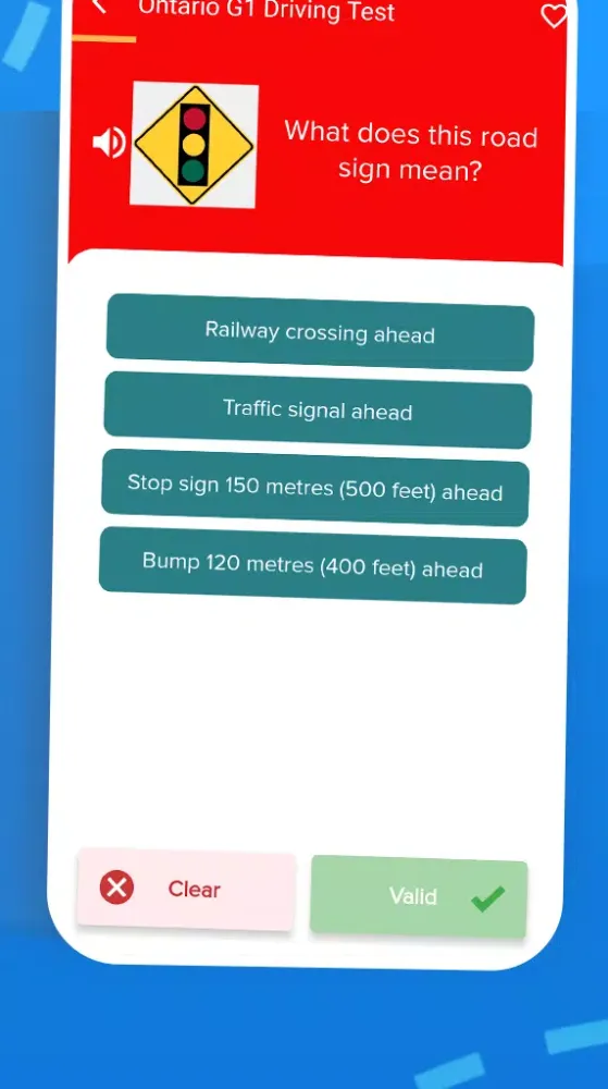 Ontario G1 Driving Test Screenshots