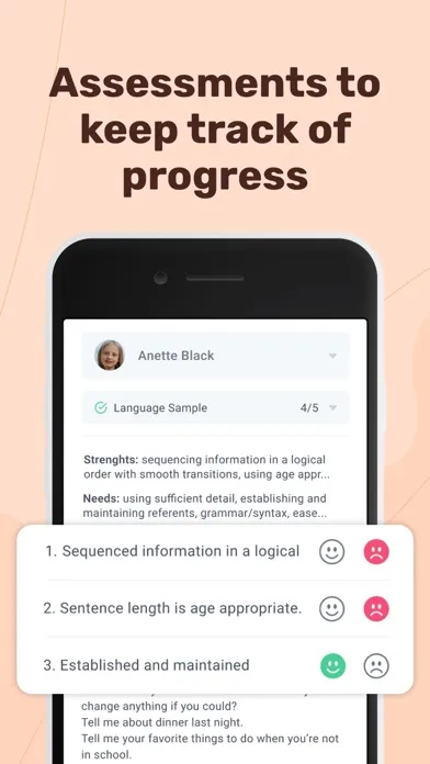 Tangkapan layar AbleSpace - IEP Goal Tracking