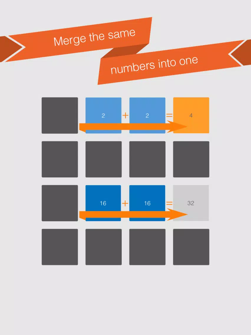 2048 Rack it up! iPad  Screenshots