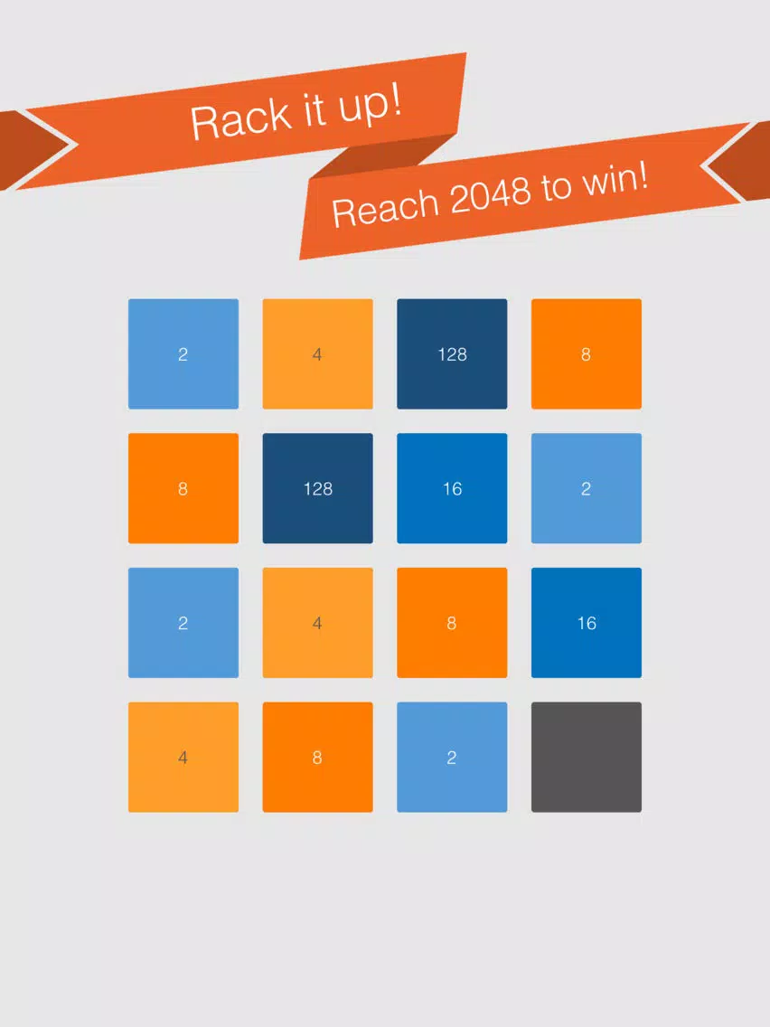 2048 Rack it up! iPad  Screenshots