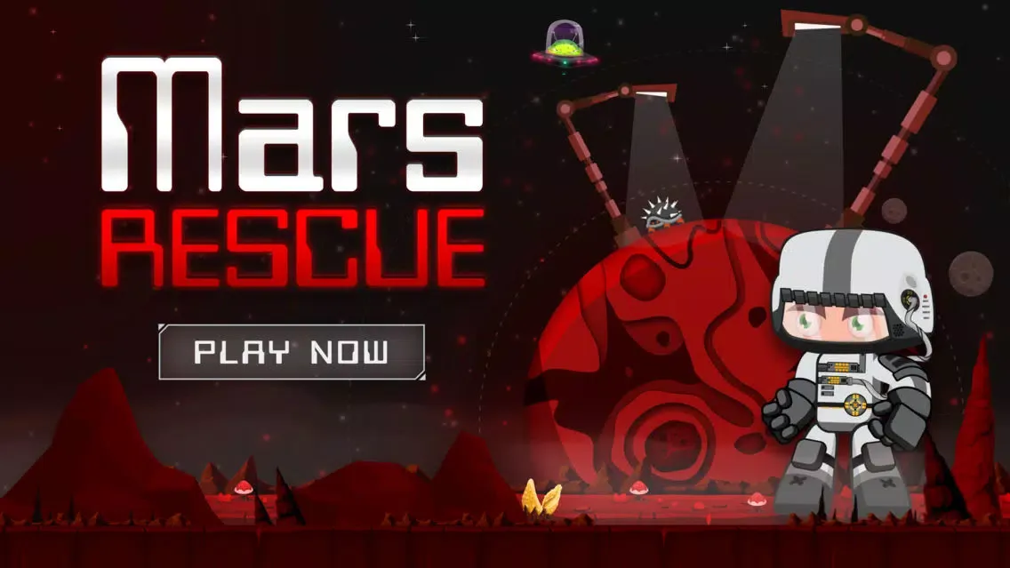 Capturas de tela do Mars Rescue