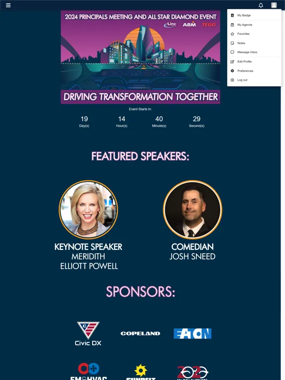 Скриншоты 2024 Principals Diamond Event iPad 