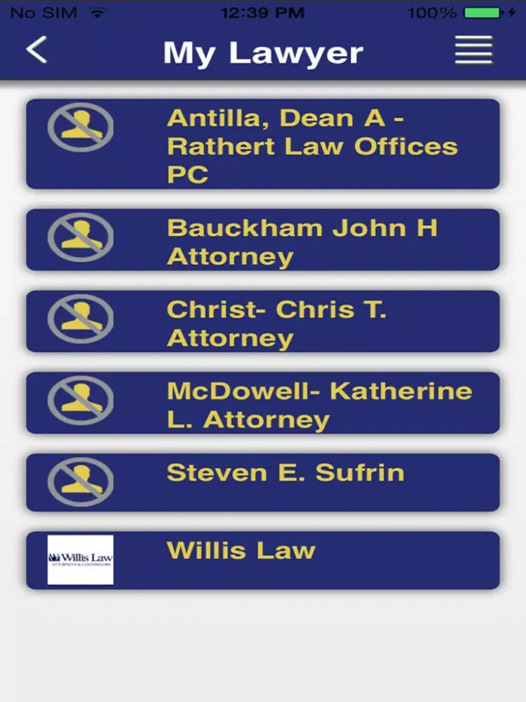Ask A Lawyer iPad  Screenshots