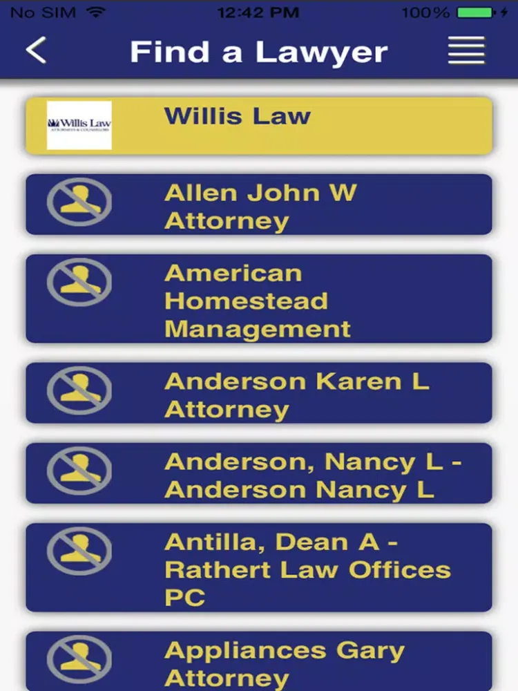 Ask A Lawyer iPad  Screenshots