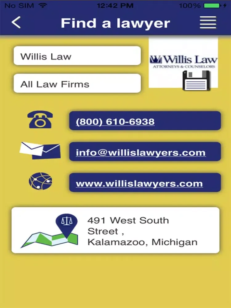 Ask A Lawyer iPad  Screenshots