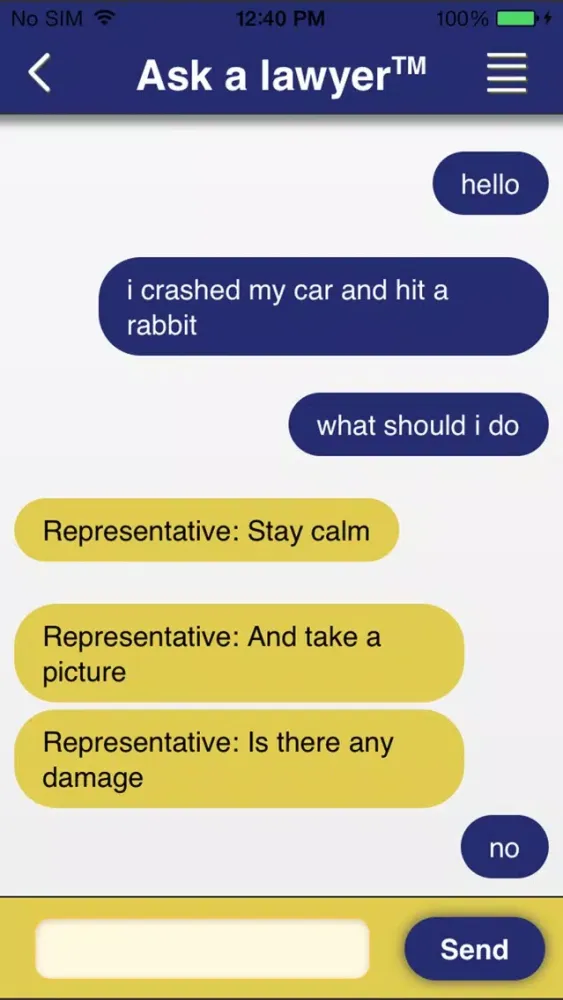 Ask A Lawyer Screenshots