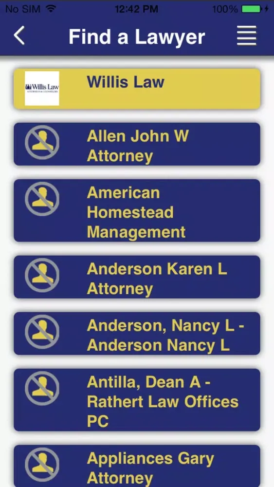Ask A Lawyer Screenshots