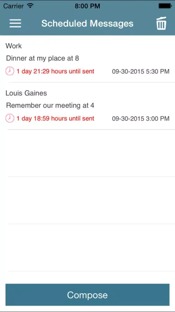 Captures d'écran de Text Timer