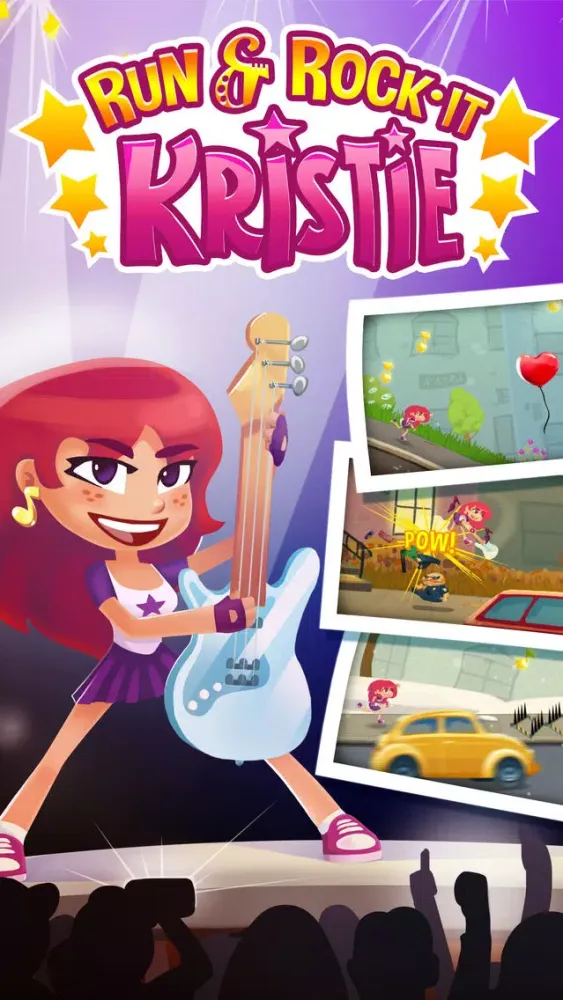 Run and Rock-it Kristie - fast-paced platforming gameplay and cool guitar solos in one game Screenshots