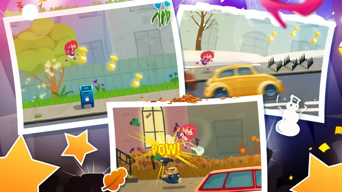 Run and Rock-it Kristie - fast-paced platforming gameplay and cool guitar solos in one game Screenshots