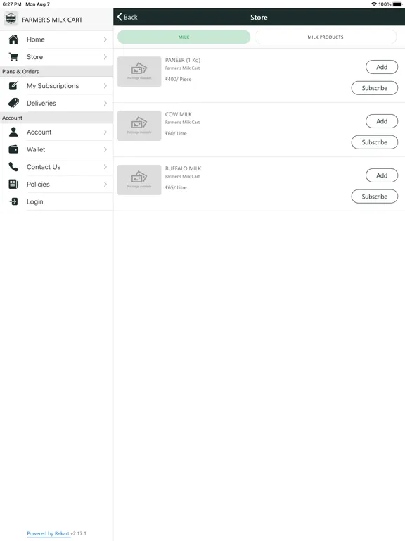 Farmers Milk Cart iPad 应用截图