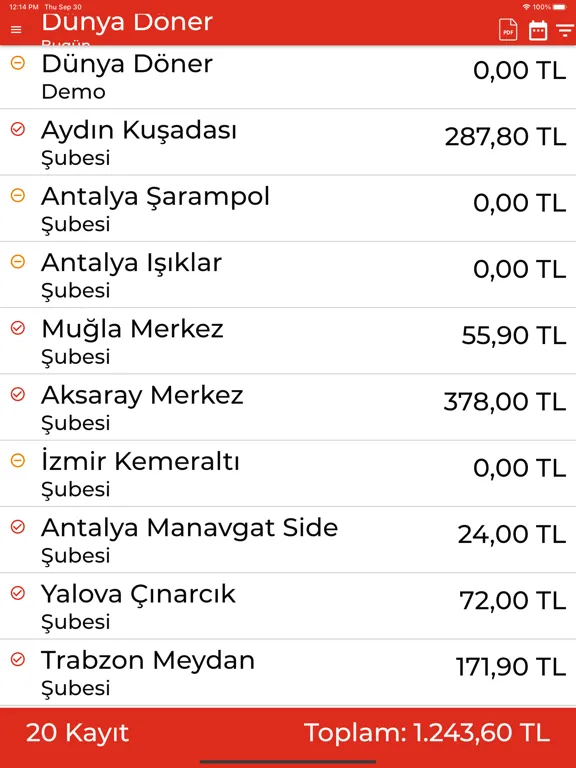 Dünya Döner iPad  স্ক্রিনশট