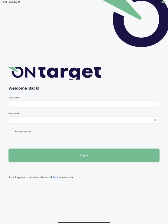 Tangkapan skrin OnTarget by Abound Health iPad 