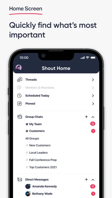 The Shout App Ekran Görüntüleri