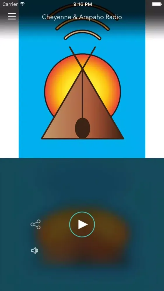 Ảnh chụp màn hình của Cheyenne & Arapaho Radio