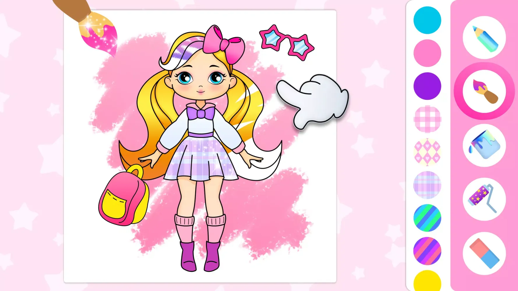 Girl Coloring Book Kids Games スクリーンショット