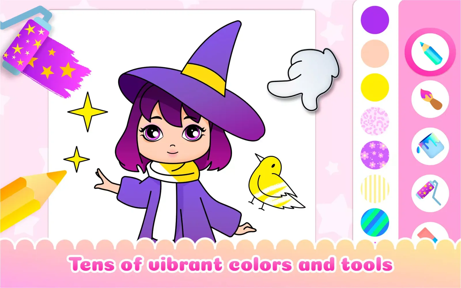 Girl Coloring Book Kids Games スクリーンショット