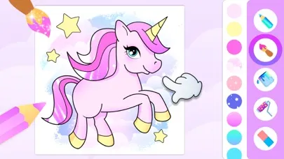 Coloring Book for Girl Unicorn應用截圖