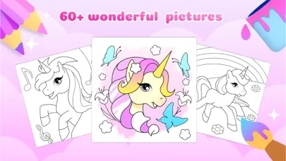 Coloring Book for Girl Unicorn應用截圖