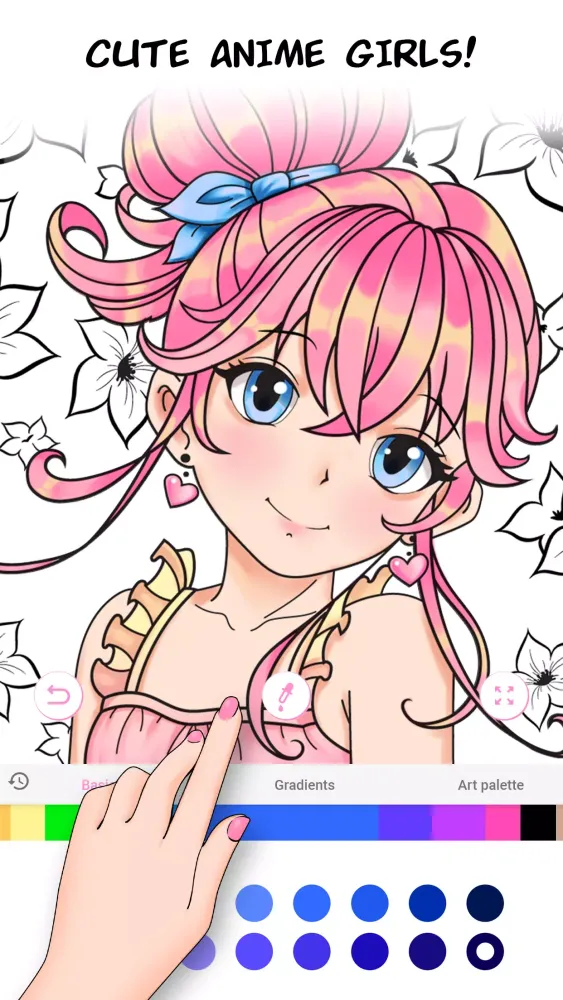 Anime Games Coloring Book Screenshots