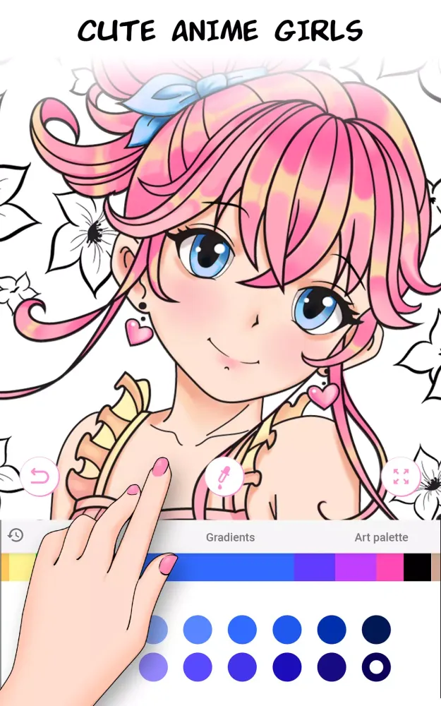 Anime Games Coloring Book Screenshots