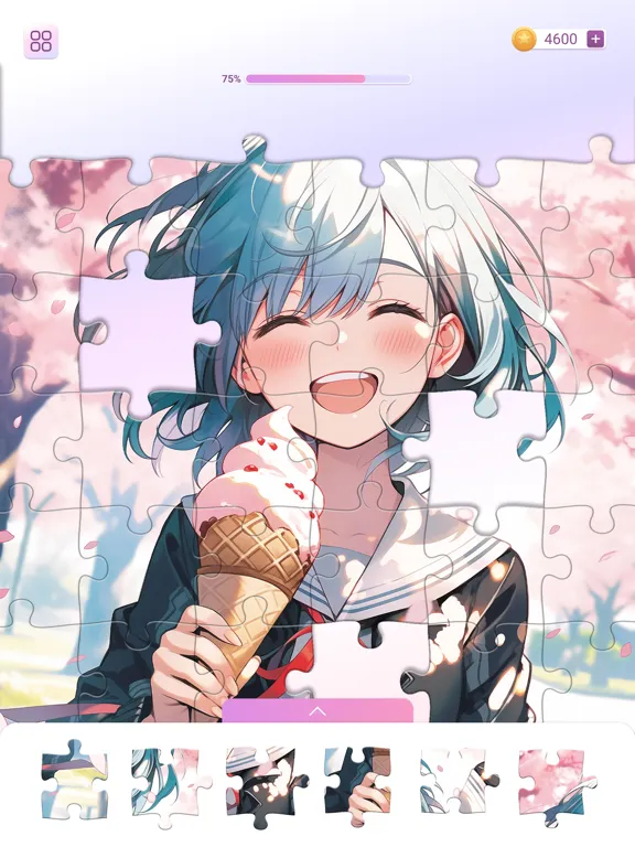 Ảnh chụp màn hình của Anime Games: Jigsaw Puzzle iPad 