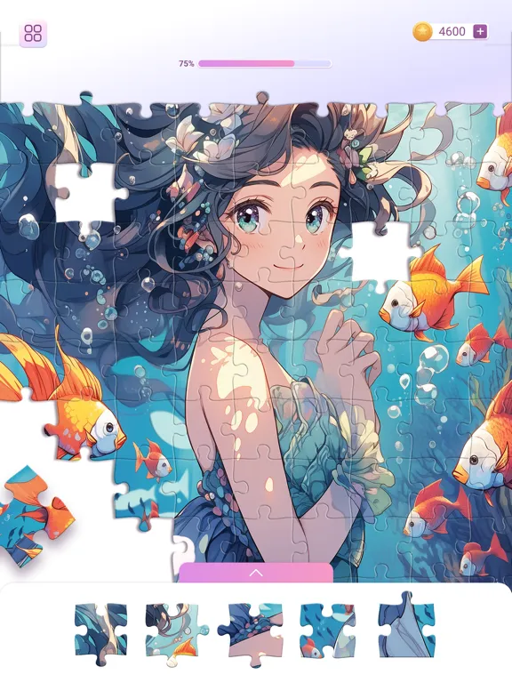 Ảnh chụp màn hình của Anime Games: Jigsaw Puzzle iPad 