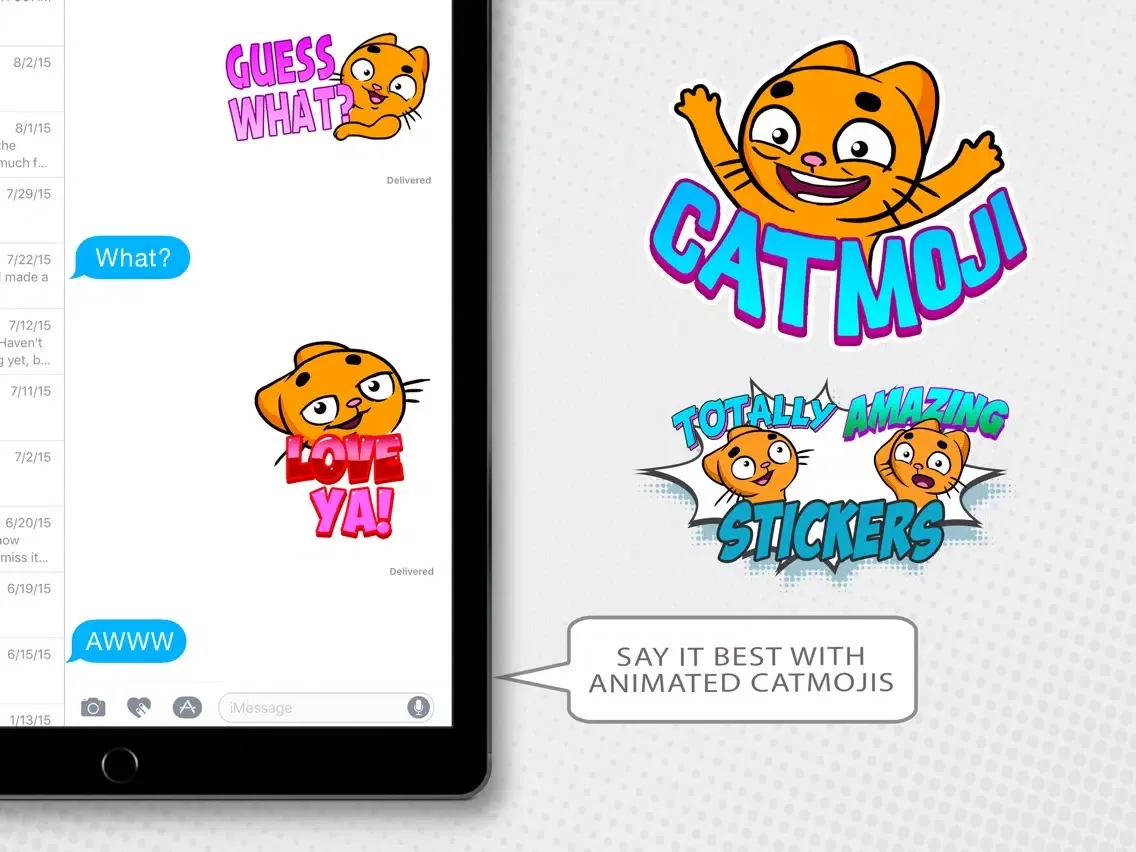 CatMoji - The Ultimate Cat Emoji Sticker Pack iPad  Screenshots