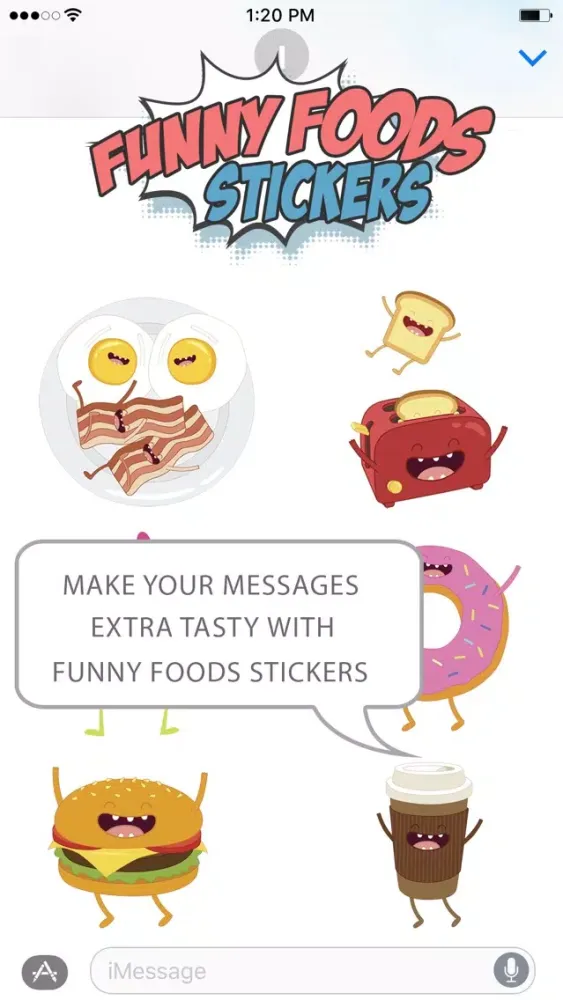 Funny Food Sticker Pack Screenshots