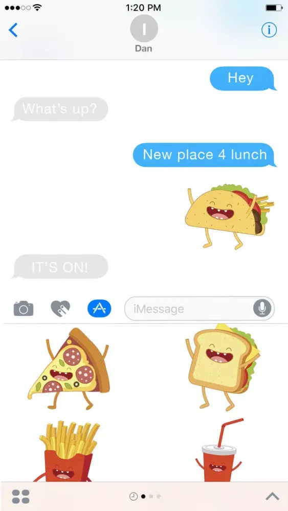 Funny Food Sticker Pack Screenshots