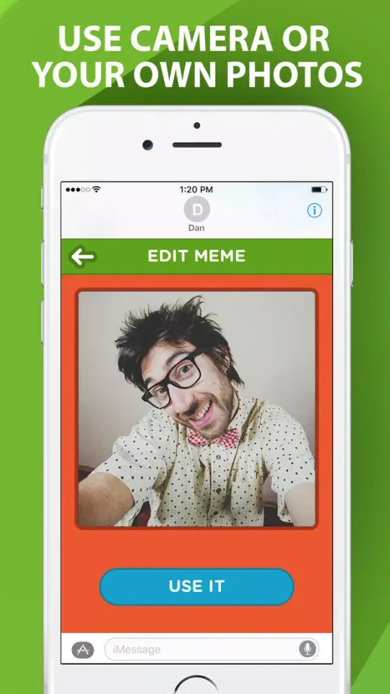 ภาพหน้าจอของ Ultimate Meme Maker for iMessage