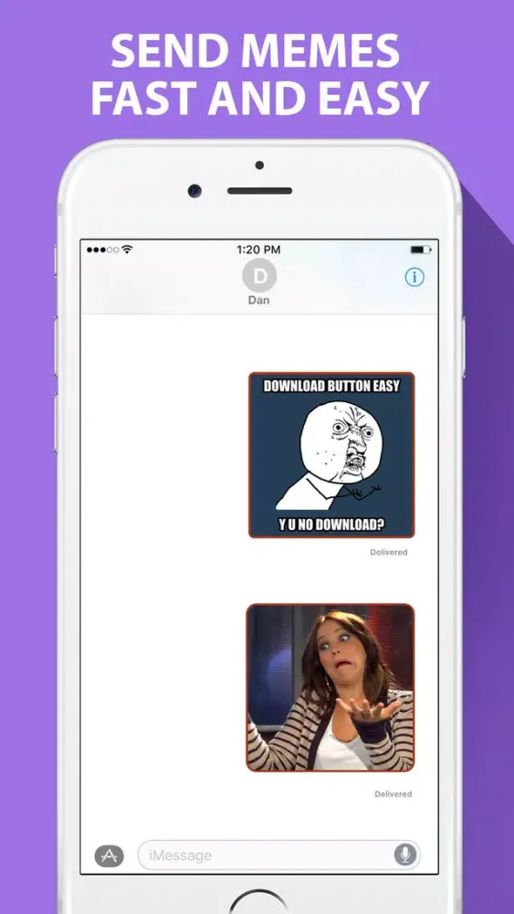 ภาพหน้าจอของ Ultimate Meme Maker for iMessage