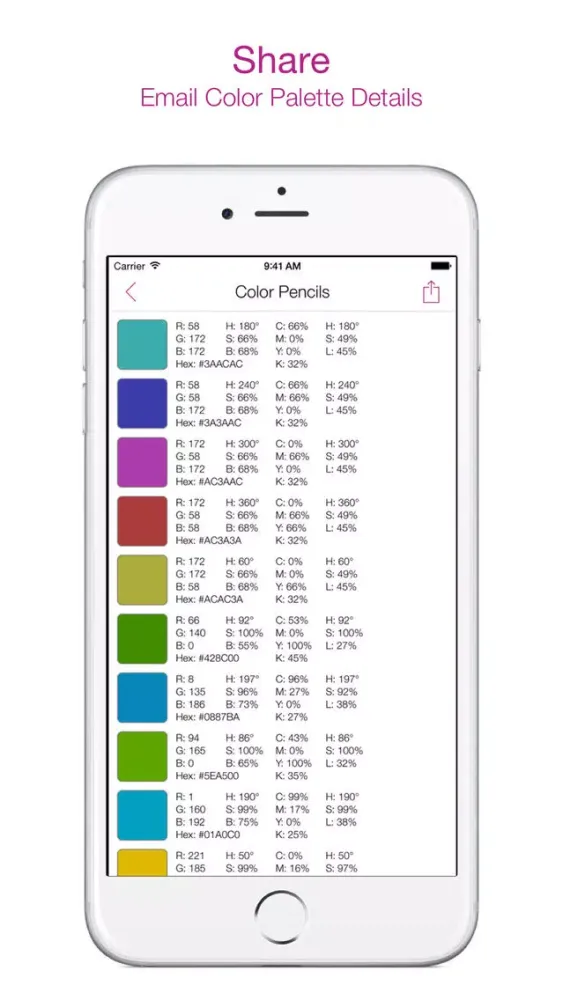 ภาพหน้าจอของ AB Colors - Design Color Palettes